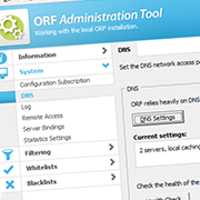 Renewed Administration Tool: DNS Settings